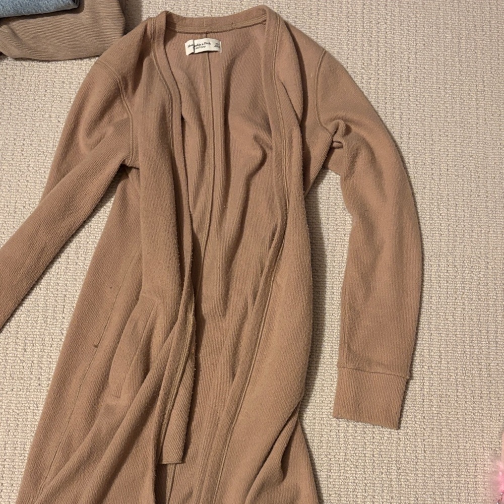 Abercrombie & Fitch Cozy Tan Cardigan